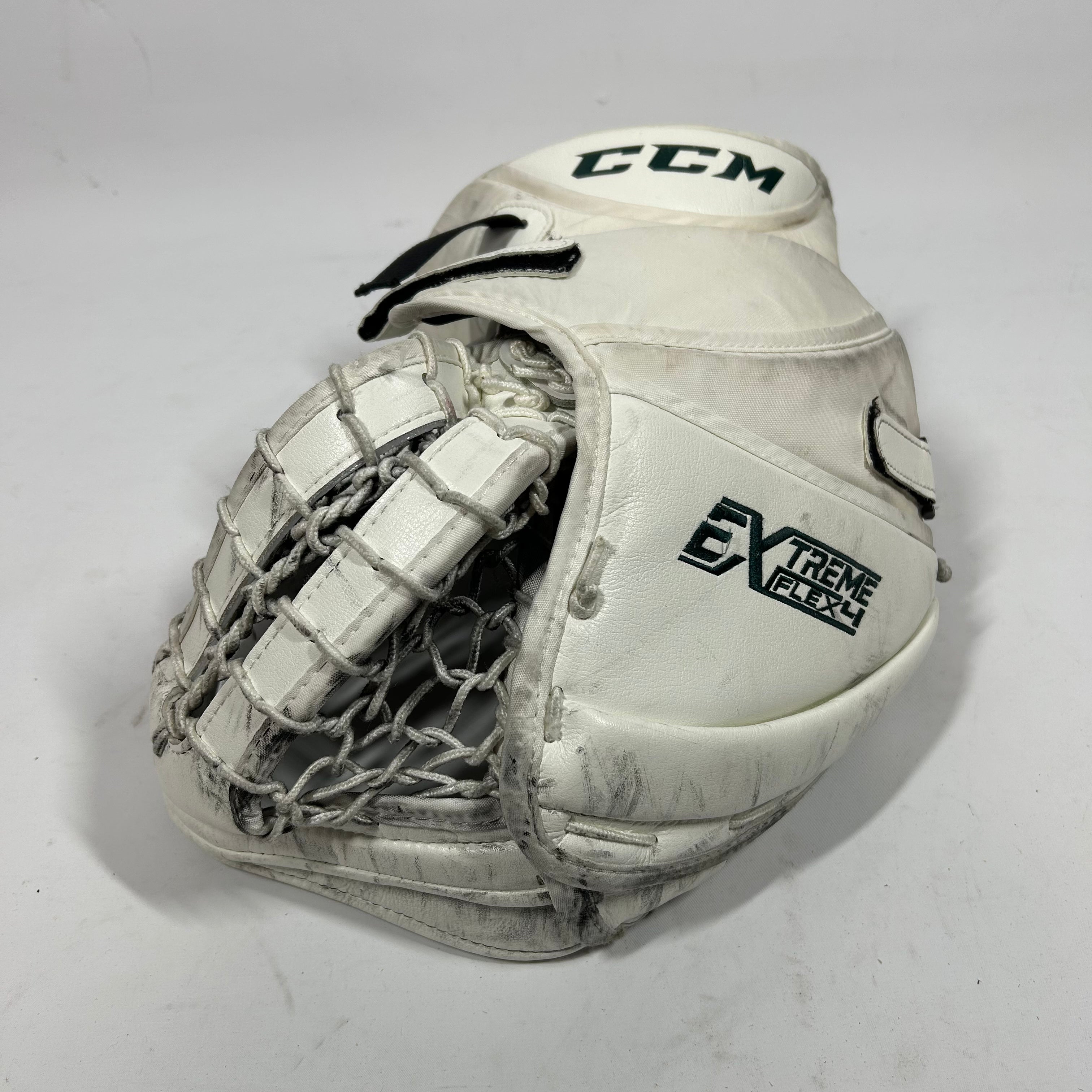 CCM Extreme Flex 4 - Gant de gardien de but Pro Stock d'occasion (vert)